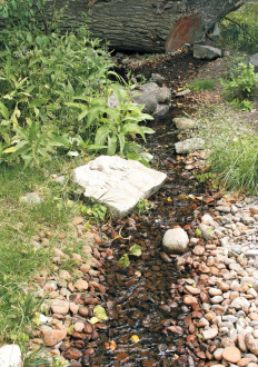 Vízfolyás a kertben Vízfolyás a kertben