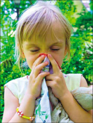 allergiás kislány
