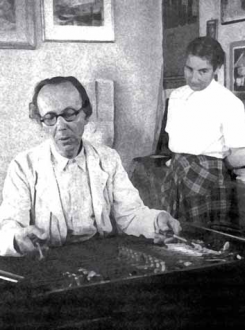 Rácz Aladár és felesége, Yvonne Barblan Rácz Aladár és felesége, Yvonne Barblan